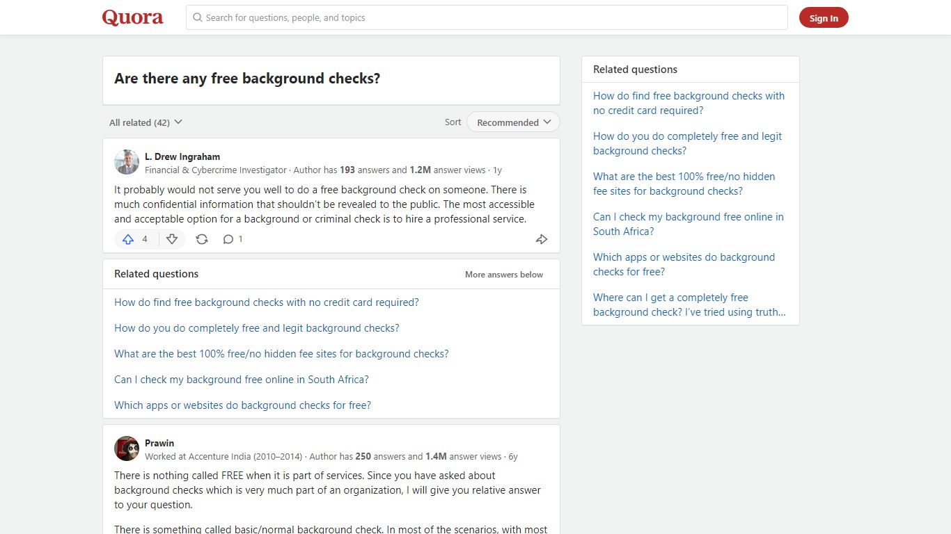 Are there any free background checks? - Quora